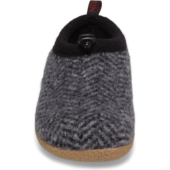 🆕 GIESSWEIN Tahoe Slipper Shoe Black Herringbone Wool EU 37 US 6.5-7 - Picture 4 of 11